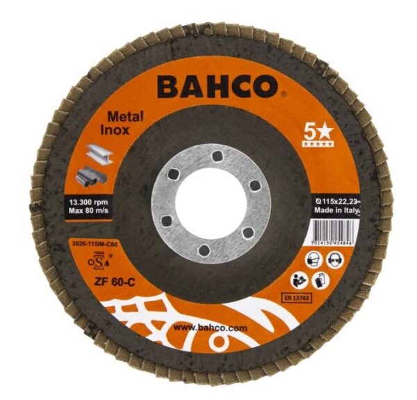 3926-115IM-C80 Lamellketas kooniline INOX+Fe P80 115x22.23mm