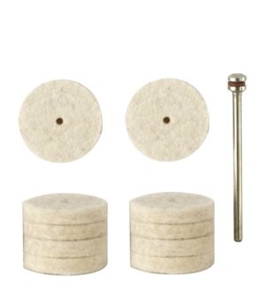 4006274287983_1 Proxxon Vildist poleerimiskettad 28798 – 10 tk, Ø 22 mm + kinnitusvarras