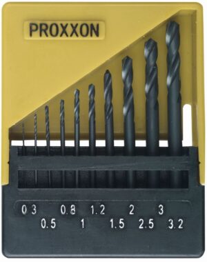 4006274288744_1 Proxxon HSS keerdpuuride komplekt 28874 – 10 tk, Ø 0.3–3.2 mm