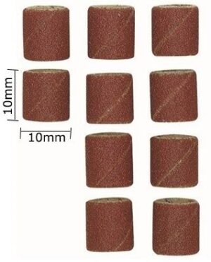 4006274289819_1 Proxxon Lihvimisrullide komplekt 28981 – 10 tk, Ø 10 mm, 150 karedusega + kinnitusvarras
