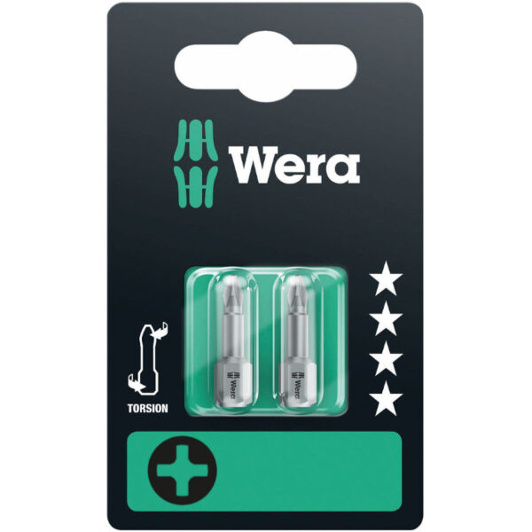 4013288029270_1 Wera 851/1 Torsion otsakud PH 1 + PH 2 + PH 3 x 25mm
