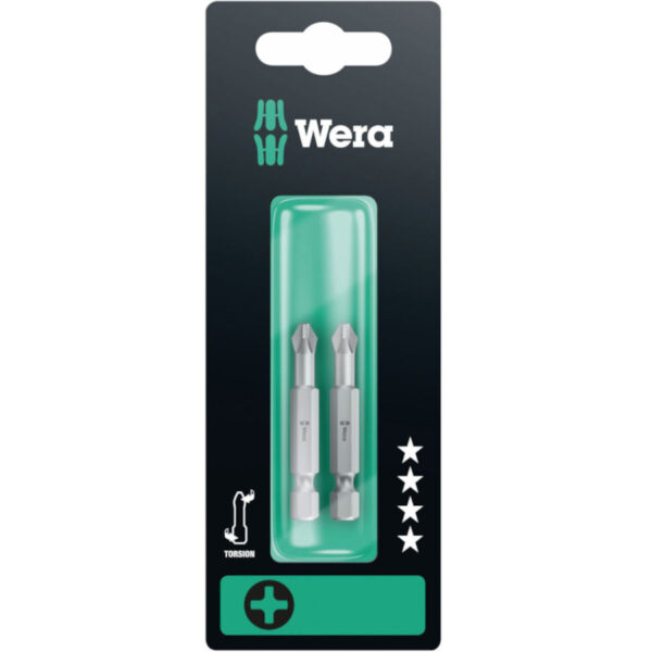 4013288037947_1 Wera 851/4 TZ Torsion otsakud PH 1 x 50mm, 2tk