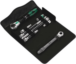 4013288178633_1 Wera Kraftform Kompakt Zyklop MS1 Metal/Speed 1/4" drive ratchet set 8 pieces