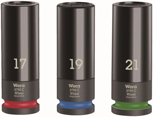 4013288210760 Wera velje löökpadrunite kmpl 3 osa 17-19-21mm