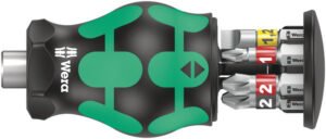 4013288217776_1 Wera Kraftform Kompakt mini kruvikeeraja, 6x PH,PZ, SL otsakud