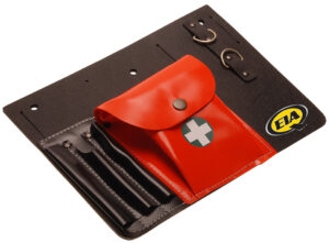 4025 Universaalne tööriistakott metsamehele (taskud saeketiviilidele, mõõdulindile ja esmaabi vahenditele)