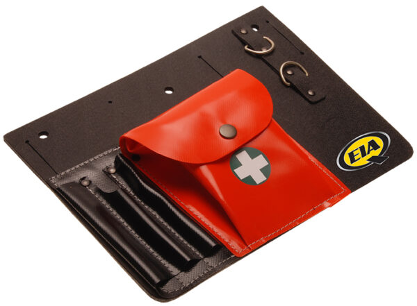 4025 Universaalne tööriistakott metsamehele (taskud saeketiviilidele, mõõdulindile ja esmaabi vahenditele)