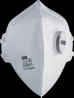 4031101956039_1 Respiraator Uvex silv-Air classic 3310 FFP3, volditav, klapiga, valge, 3 tk pakis
