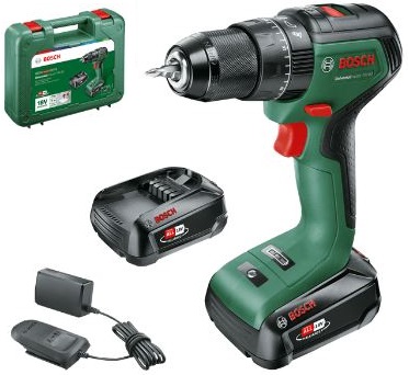 4053423230819_1 Akutrell Bosch UniversalDrill 18V-60, (2x2.0Ah), 0-500 / 1.900 min.-1