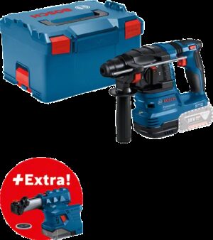 4053423243734_1 Akupuurvasar Bosch GBH 18V-22 + GDE 18V-12, SOLO + tolmuimeja + L-Boxx