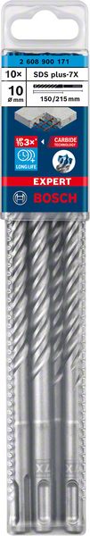 4059952532448_1 Bosch SDS+ 7X betoonipuur Ø10*150*215mm - 10tk