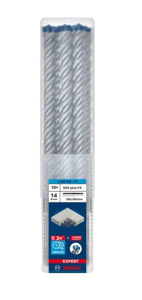 4059952532493_1 Bosch SDS-plus-7X puur 14x200x265mm, 10 tk.