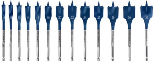 4059952534107_1 Lapik puidupuuride komplekt 10-32 mm, tsentripuuriga, 1/4 kuuskant, 13-osa