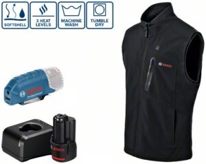 4059952580807_1 Soojendusega vest Bosch GHV 12V+18V + GAA 12V-21, (1x2.0Ah), suurus M