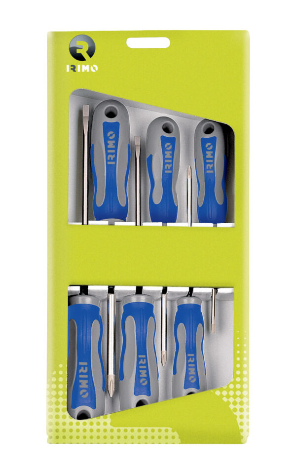 459-6C-C Kruvikeerajate kmpl SL3,0/SL4,0/SL5,5/PZ1/PZ2 + tester 100-250V 6 osa Irimo