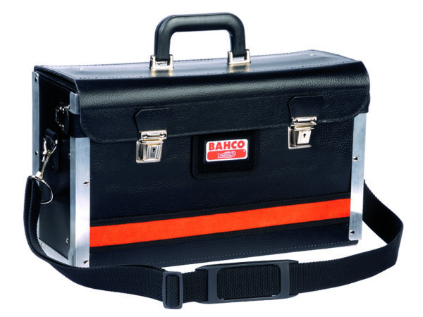 4750-foltc-1 Nahast eest avanev tööriistakohver 440x160x270mm alumiiniumist nurkadega