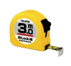 4975364010742 Tajima mõõdulint HI LOCK 3mx16 mm, kollane