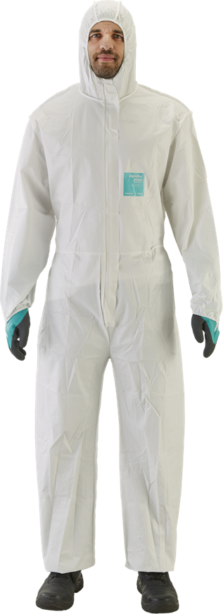 5013756006566 Kaitseülikond ühekordne Type 5/6 Ansell Alphatec 2000 Comfort, valge, hingav seljaosa, suurus XL