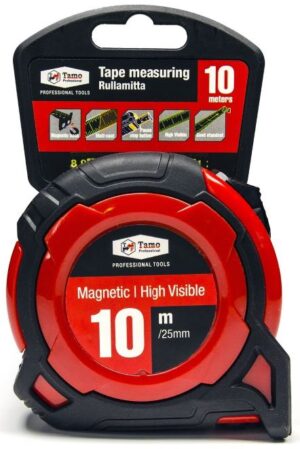 6420613767758_1 Mõõdulint Tamoline, 10m x 25mm, magnetiga