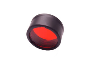 6952506496679_1 Nitecore NFR20 punane filter – sobib 19,7 mm taskulambipeale, mineraalkattega klaas, TPU raam
