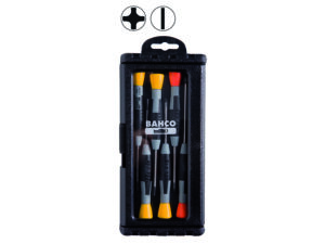 706-1 Täppiskruvikeerajate kmpl 6 osa lapikud 1,5x50, 2x50, 2,5x50, 3x50, PH0x50, PH1x75mm