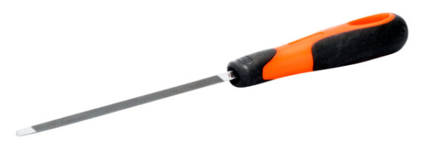 7311518201456 Kahepoolne saeteritusviil extra slim 125mm keskmine raie, käepidemega