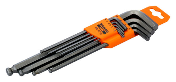 7314150027712_1 Pikkade kuuskant L-võtmete komplekt Bahco 1,5-10mm 9 osa kuulpea