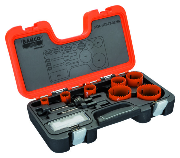 7314150134809 Bi-Metall augusaagide kmpl 22-68mm, kaks hoidikut, 10 osa