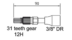 7314150209774_1 Spetsiaalpadrun 12H x 90mm, 1/2" kinnitus