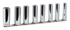 7314150220328 3/8 deep socket set on rails