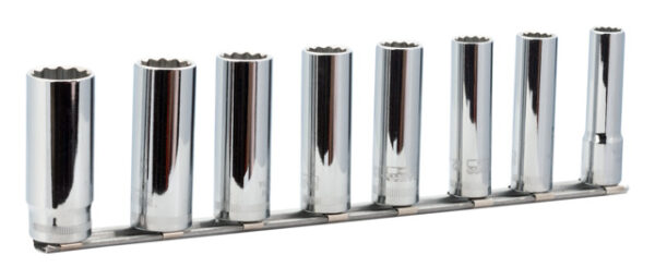 7314150220328 3/8 deep socket set on rails