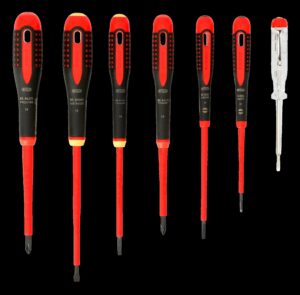 7314150244744_1 Elektriku kruvikeerajate kmpl. ERGO™ 7 osa - SL3,0 tester; SL2,5/3,5/4,0/5,5; PH1/2 - 1000V VDE