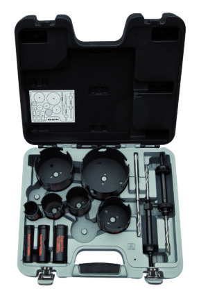 7314150315437 Multi-Construction augusaagide komplekt 19-114mm, koos kahe hoidiku ja ühe varu puuriga