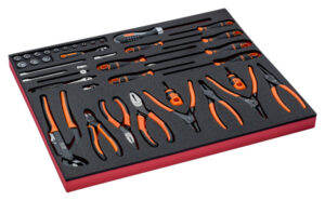 7314150336722 FOAM W/MIX SOCK.,PLIERS,SCRWD.