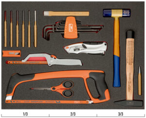 7314150336746 FOAM W/CUTTING & STRIKING TOOL