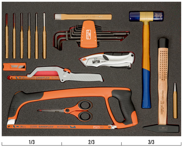 7314150336746 FOAM W/CUTTING & STRIKING TOOL