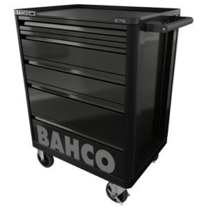 7314150349500_1 Bahco E72 Tööriistakäru 5 Sahtliga, Must