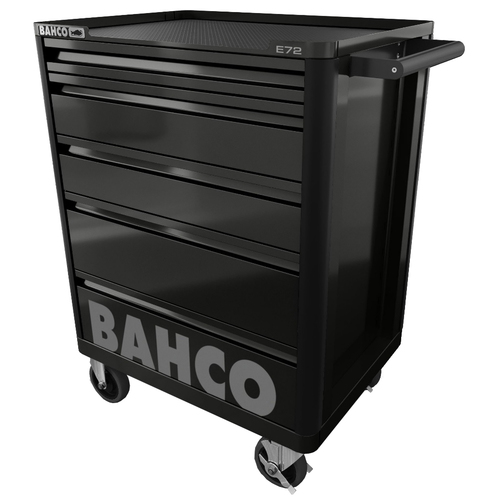 7314150349500_1 Bahco E72 Tööriistakäru 5 Sahtliga, Must