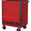 7314150349593 Bahco E72 Tööriistakäru 8 Sahtliga, Punane
