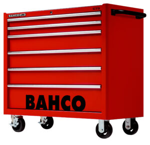 7314150350124 Bahco C75 KXL tool trolley on wheels with 6 drawers RED