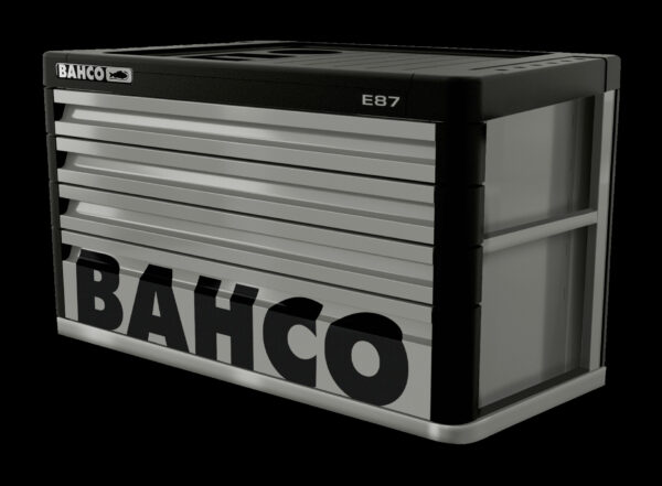 7314150351237 Tööriistakapp Bahco Premium E87 tööriistakäru peale 4 sahtliga, hall