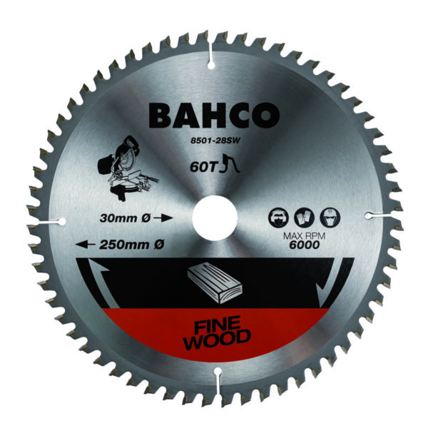 7314150359462 Saeketas Bahco 260x30mm 40H 0°, puidule