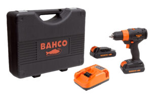 7314150400881_1 Bahco akutrelli komplekt (2 akut + laadija) 18V harjavaba, 13mm padrun, 2 kiirust ja 10 jõumomenti