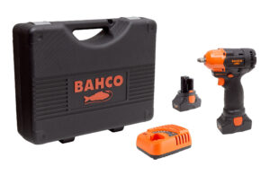 7314150402663_1 Bahco akulöökmutrikeeraja 3/8" komplekt (2 akut + laadija), 14.4V harjavaba, max 392Nm
