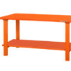 7314150407637 Metallist tugev ja vastupidav töölaud koos alumise tasapinnaga 1800mm oranž