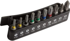 7314150413003 Otsakute kmpl 10 osa PH2G,PZ1,PZ2,TORX T10-T30