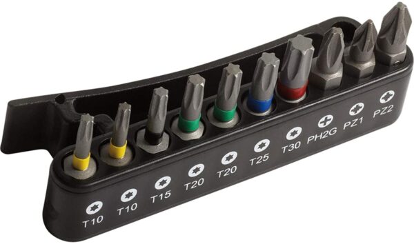 7314150413003 Otsakute kmpl 10 osa PH2G,PZ1,PZ2,TORX T10-T30