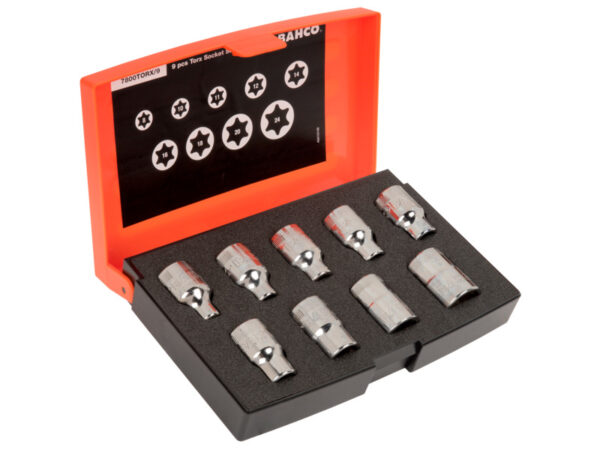 7314150469741_1 Padrunvõtmete komplekt Bahco 7800TORX sise Torx E8-E24 1/2"