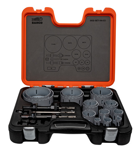 7314150487349_1 Carbide Tipped Holesaw Sets for Stainless Steel 16 mm-114 mm - 20 Pcs