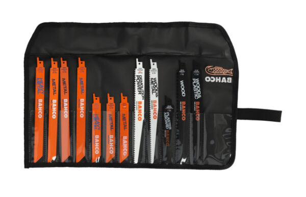 7314150511501 Tiigersae terade komplekt Bahco Sandflex bimetall 12 osa Bahco, metallile ja puidule